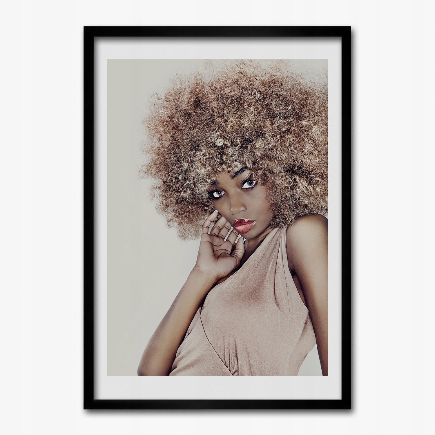 Fotoobraz s rámom Mdf Žena glamour 50x70 cm