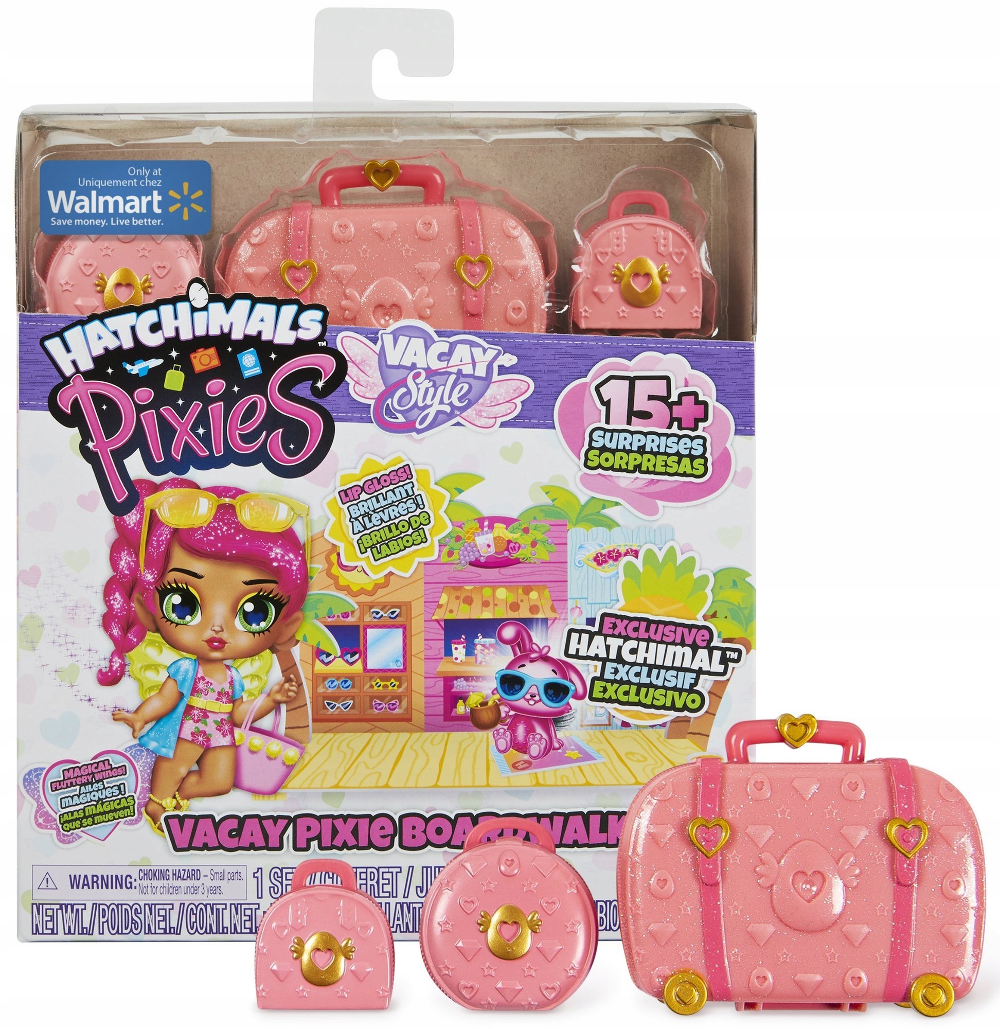 

Hatchimals Pixies Zestaw Lalka 3 Walizki Akcesoria