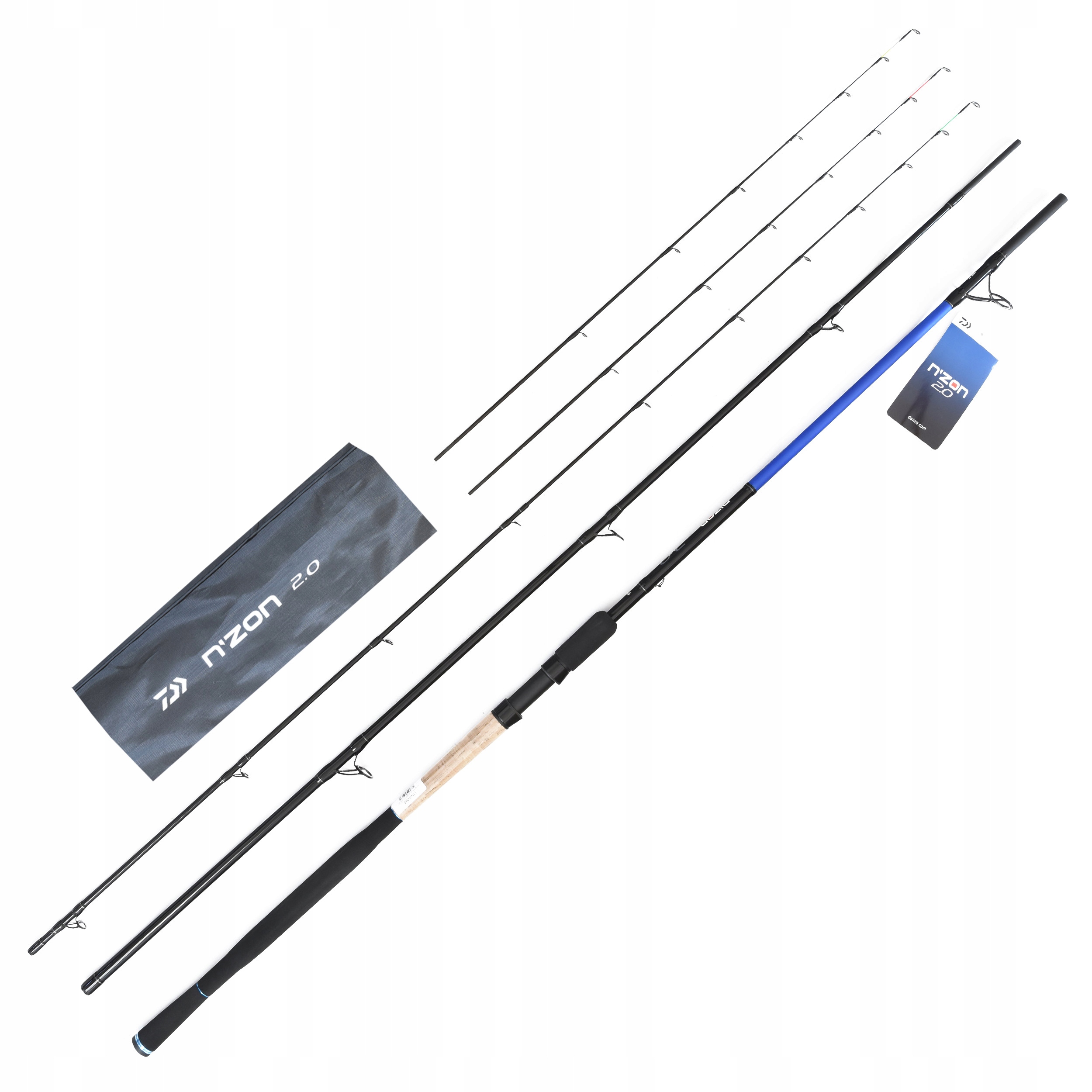 Wędka Daiwa N'zon 2.0 Power Feeder 3.66m -100g na silne prądy duże ryby