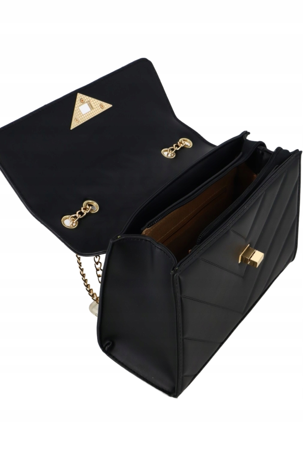 TOREBKA PRZEWIESZKA WIZYTOWA PIKOWANA ŁAŃCUSZEK Styl wizytowy