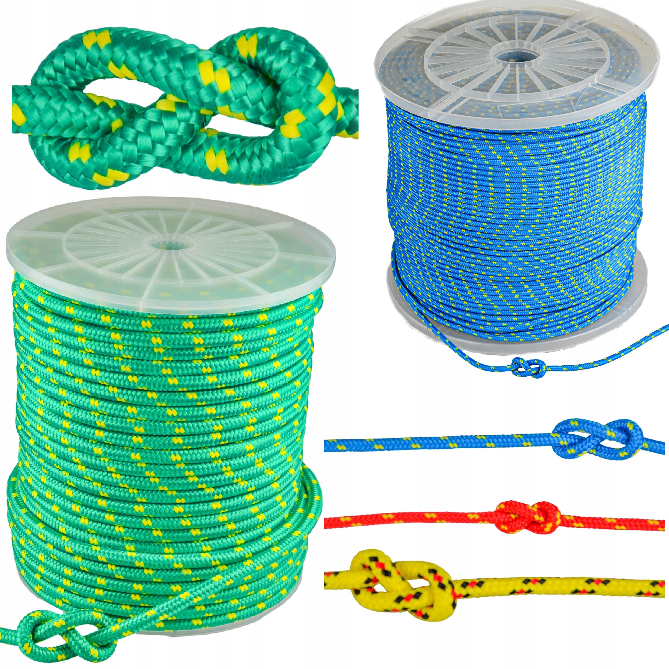 Pletené Polypropylénové Lano 5MM-400mb Rolka