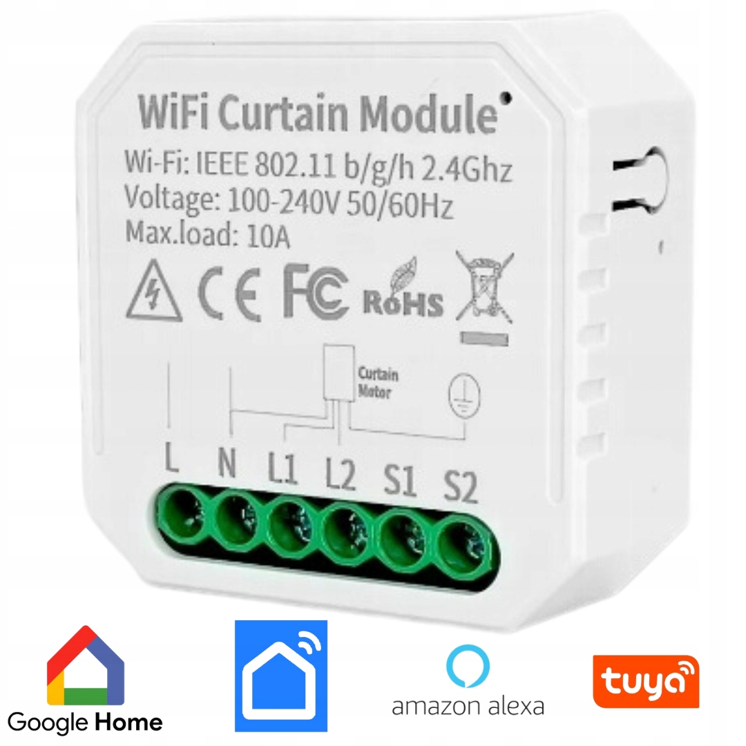 DOPUSZKOWY STEROWNIK ROLET OKIENNYCH WIFI TUYA SMART HOME SMART LIFE