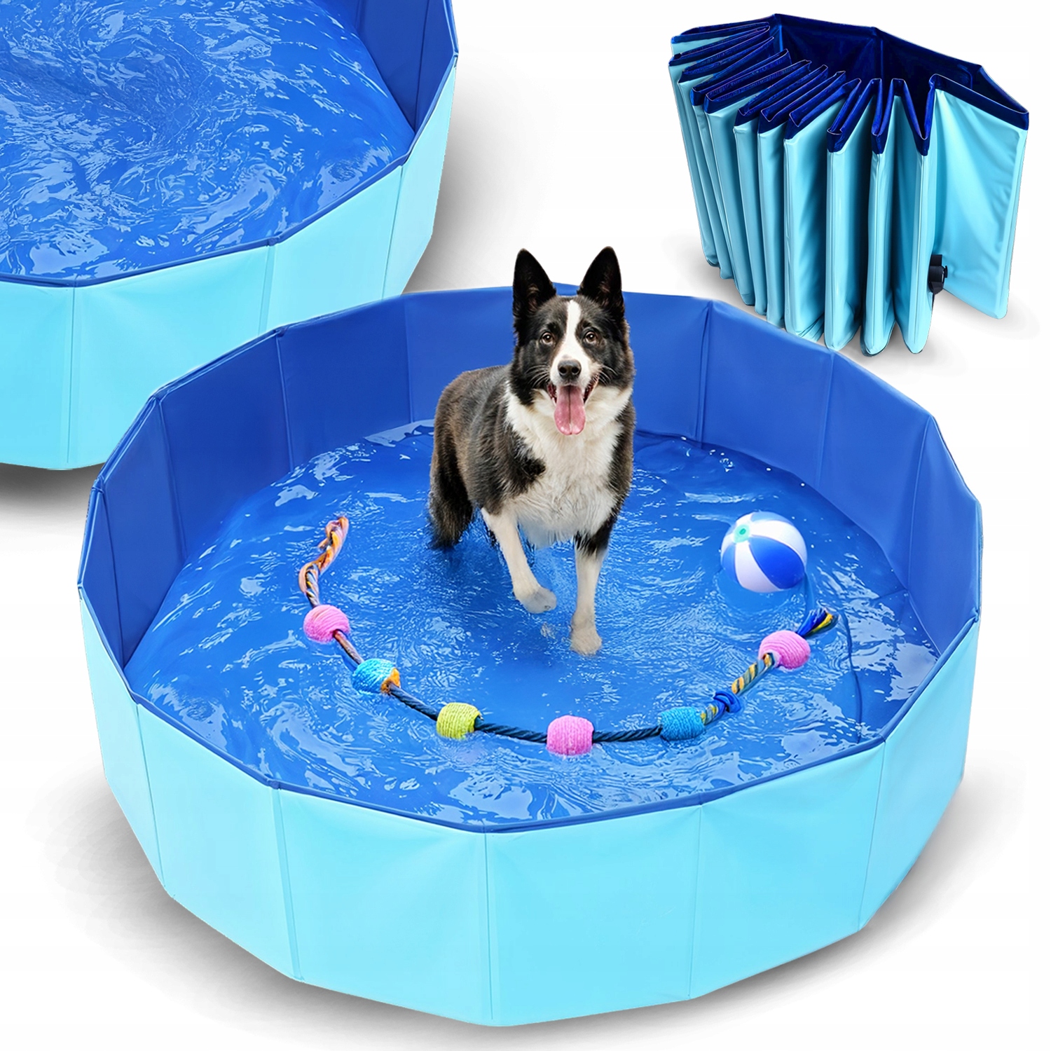 Levně Bazén Pro Zvířata Pro Psa Skládací Zahradní Domácí 120x30 Kotec Do Koupele