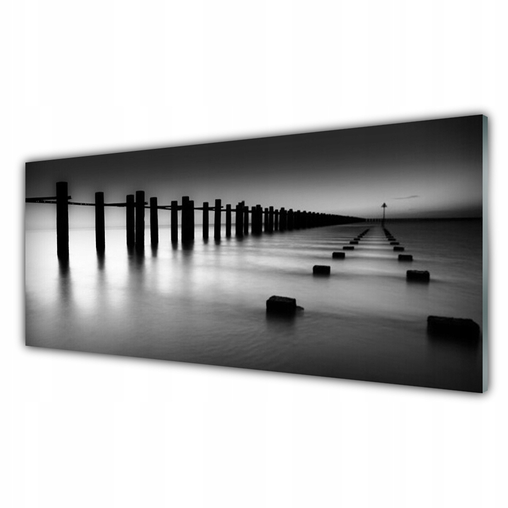 

Fotoobraz nowoczesny 125x50 Mgła Molo Architektura