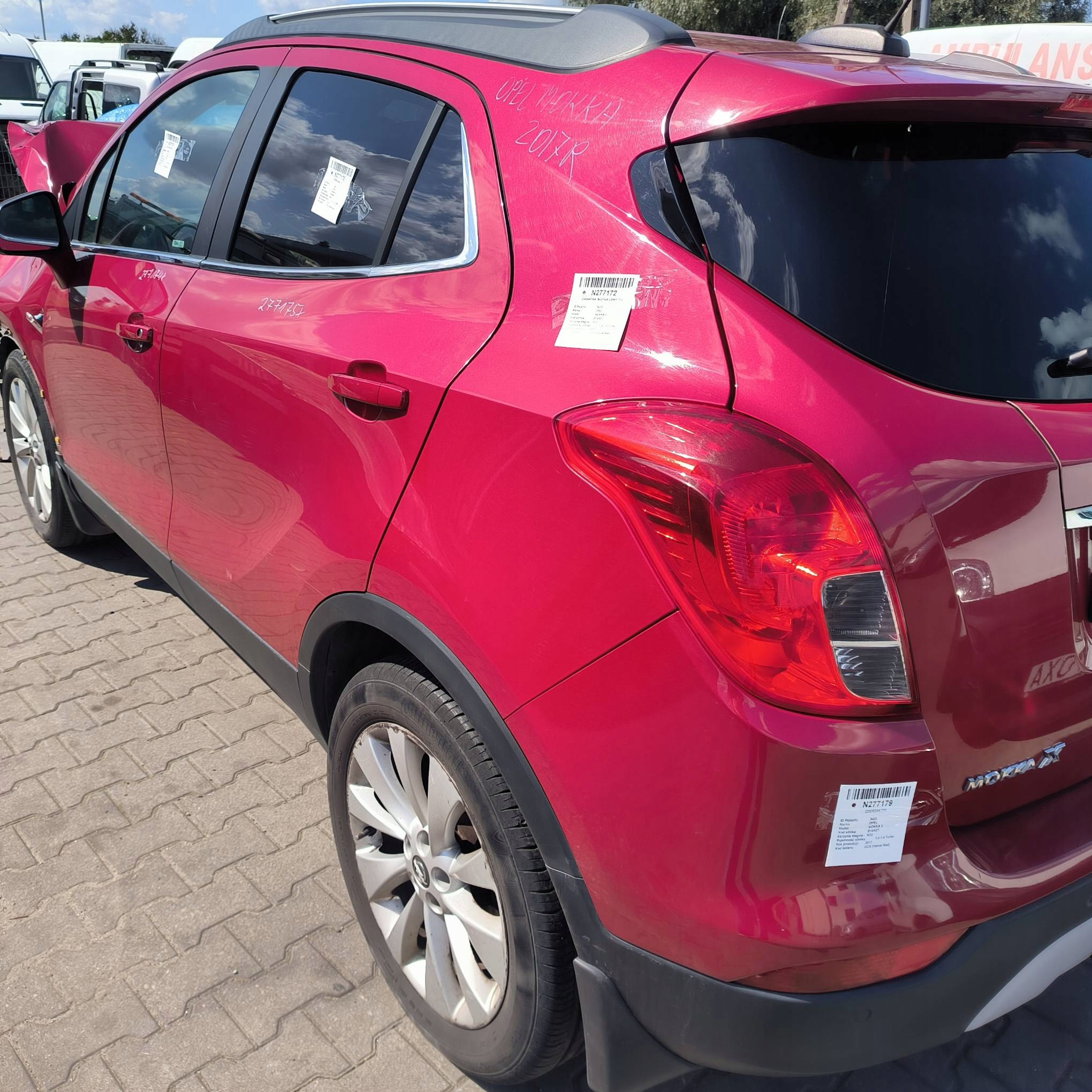 LONGHERONE parafango sinistra posteriore GCS OPEL MOKKA X