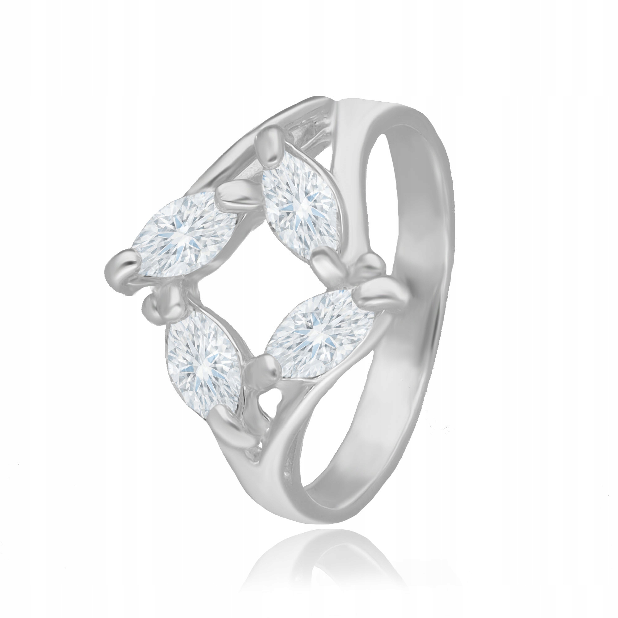 Stříbrný Prstýnek Se Zirkony 17