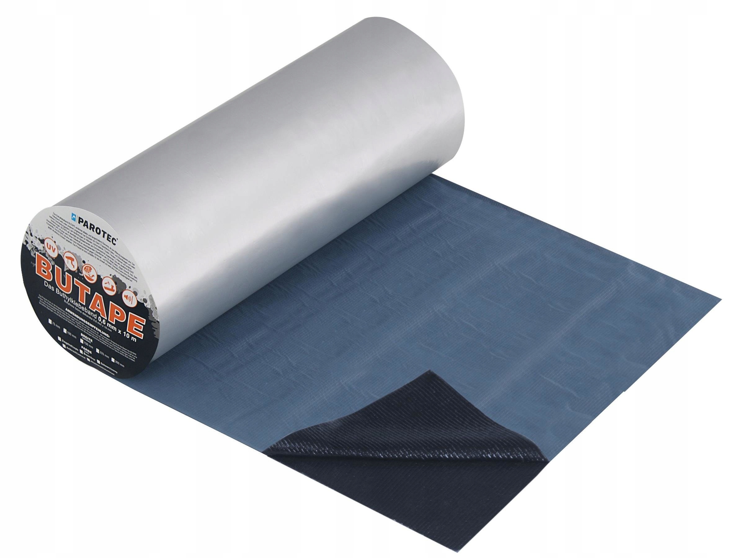 Butape Butylová páska Dekarska 300 mm x 10 m Aluminium Utěsňuje okna Střecha
