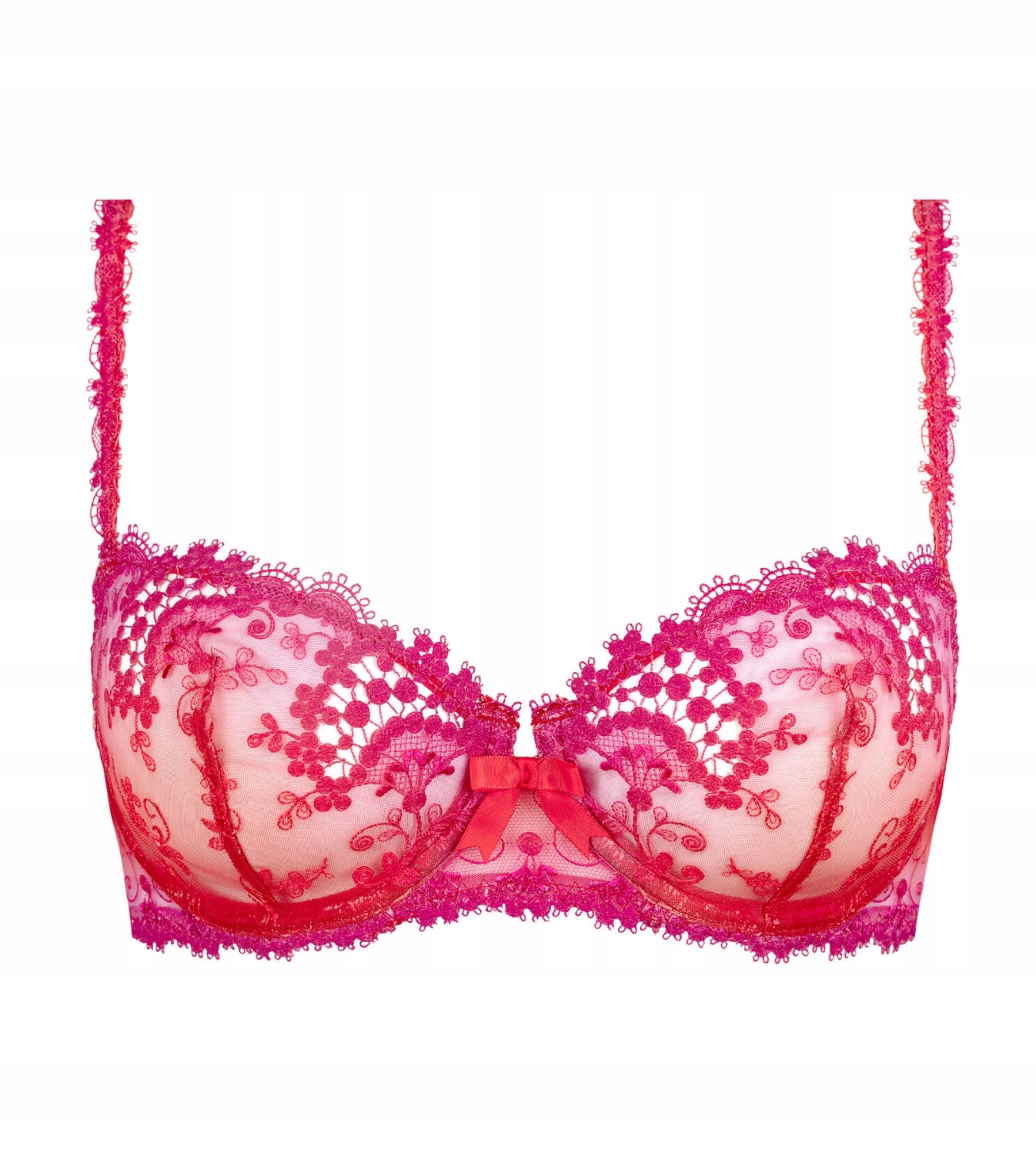 Podprsenka Simone Perele měkká s kosticemi 12B330 Červená 70D Červená