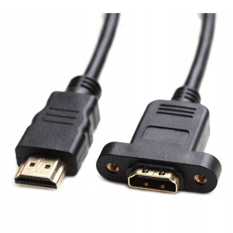 

Kabel Przewód Przykręcany Hdmi do Hdmi 1.4 4K 3M