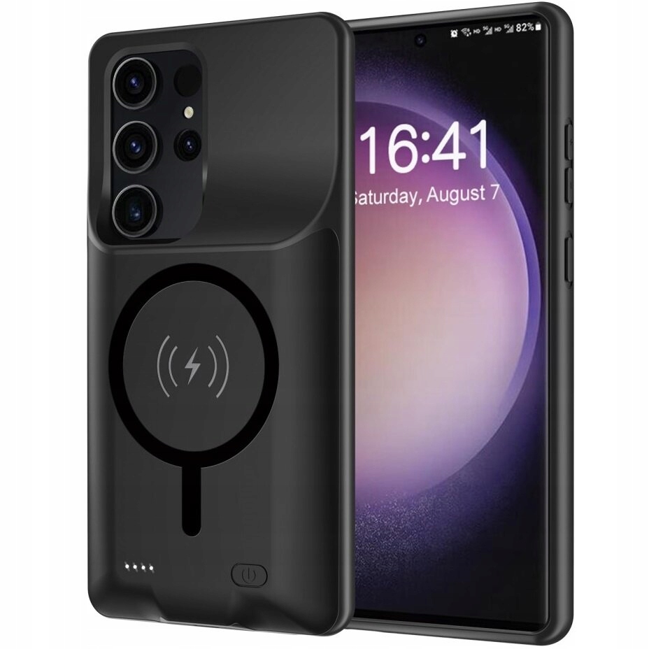 Etui z baterią 10000mAh do Galaxy S23 Ultra, Powerbank z MagSafe z indukcją