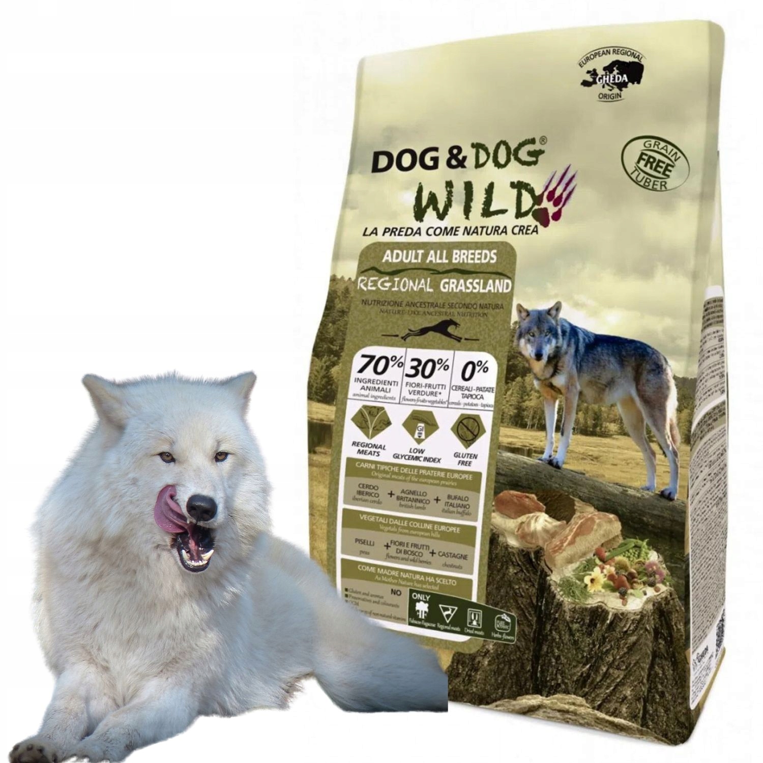 Dog&Dog Wild Regional Grassland 12kg Bez Zbóż