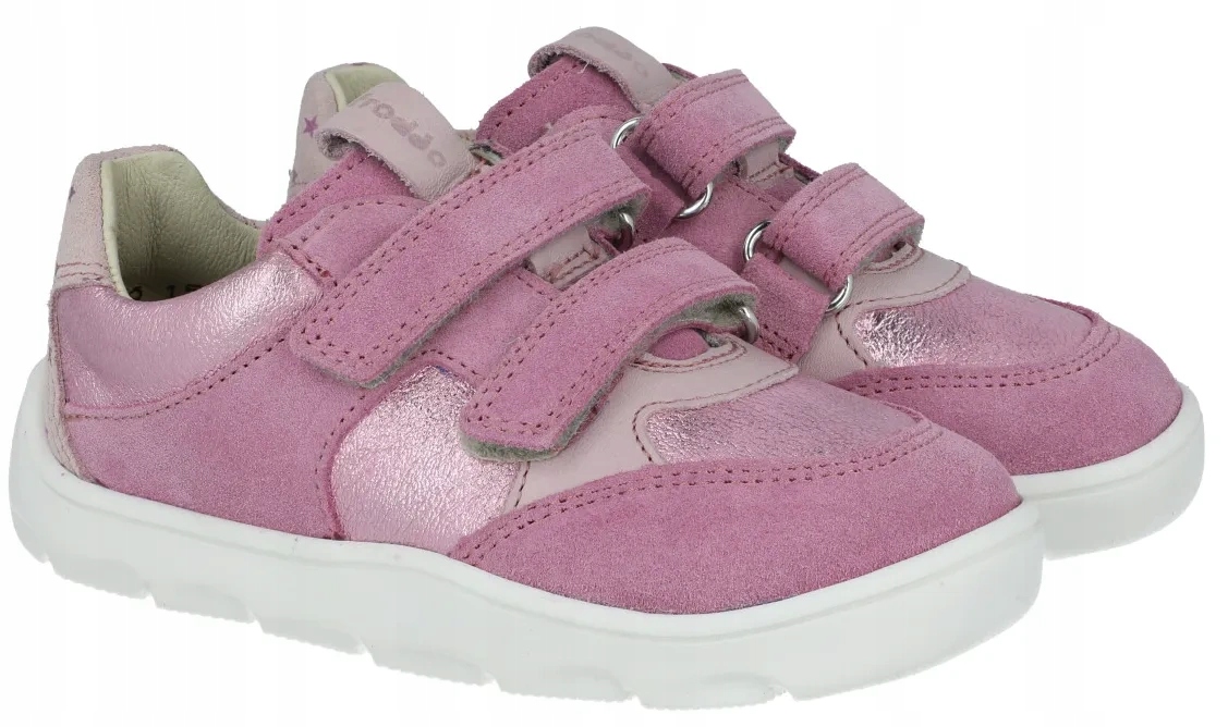 Froddo G3130264-22 skórzane półbuty na szerokie stopy rzepy barefoot R27