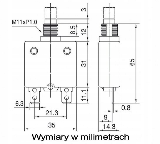 BEZPIECZNIK AUTOMATYCZNY 5A DO ŁODZI/JACHTU