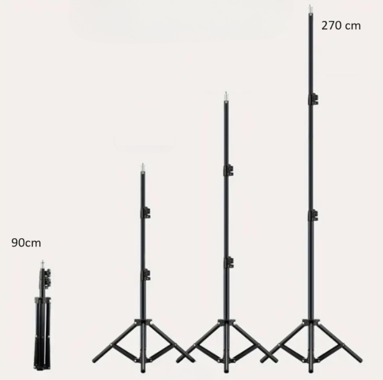 Masywny i Stabilny Statyw Oświetleniowy 275cm 5kg do Lamp studyjnych Led Marka Inna