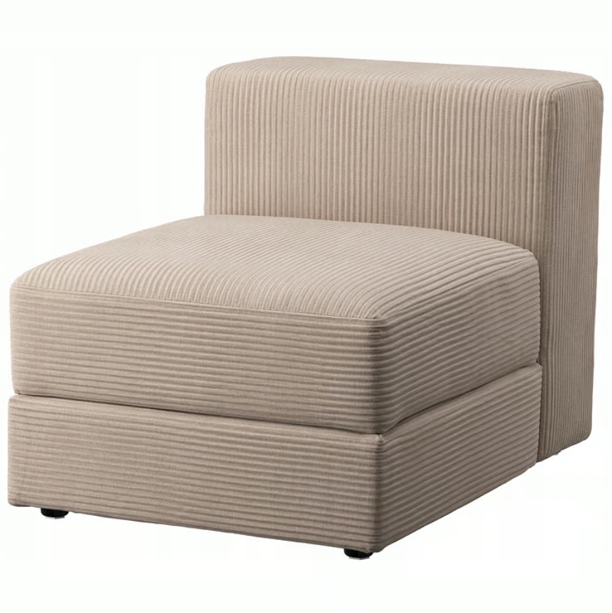 Ikea Jattebo Pokrytie modulu 1 osoba s nádobou, Samsala šedobéžová