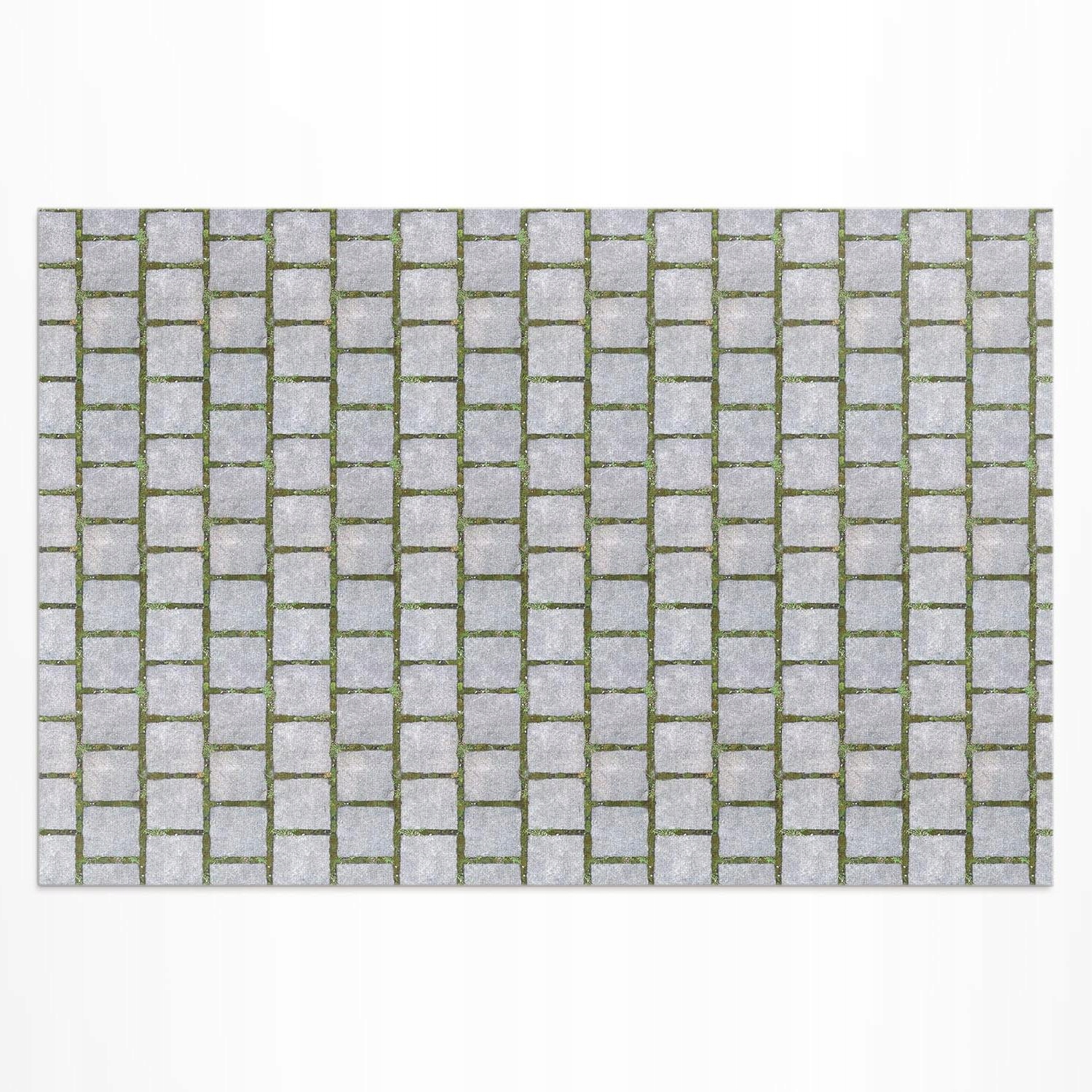 Vodotesný vinylový koberec s potlačou Kamenná cesta s machom 120 x 180 cm