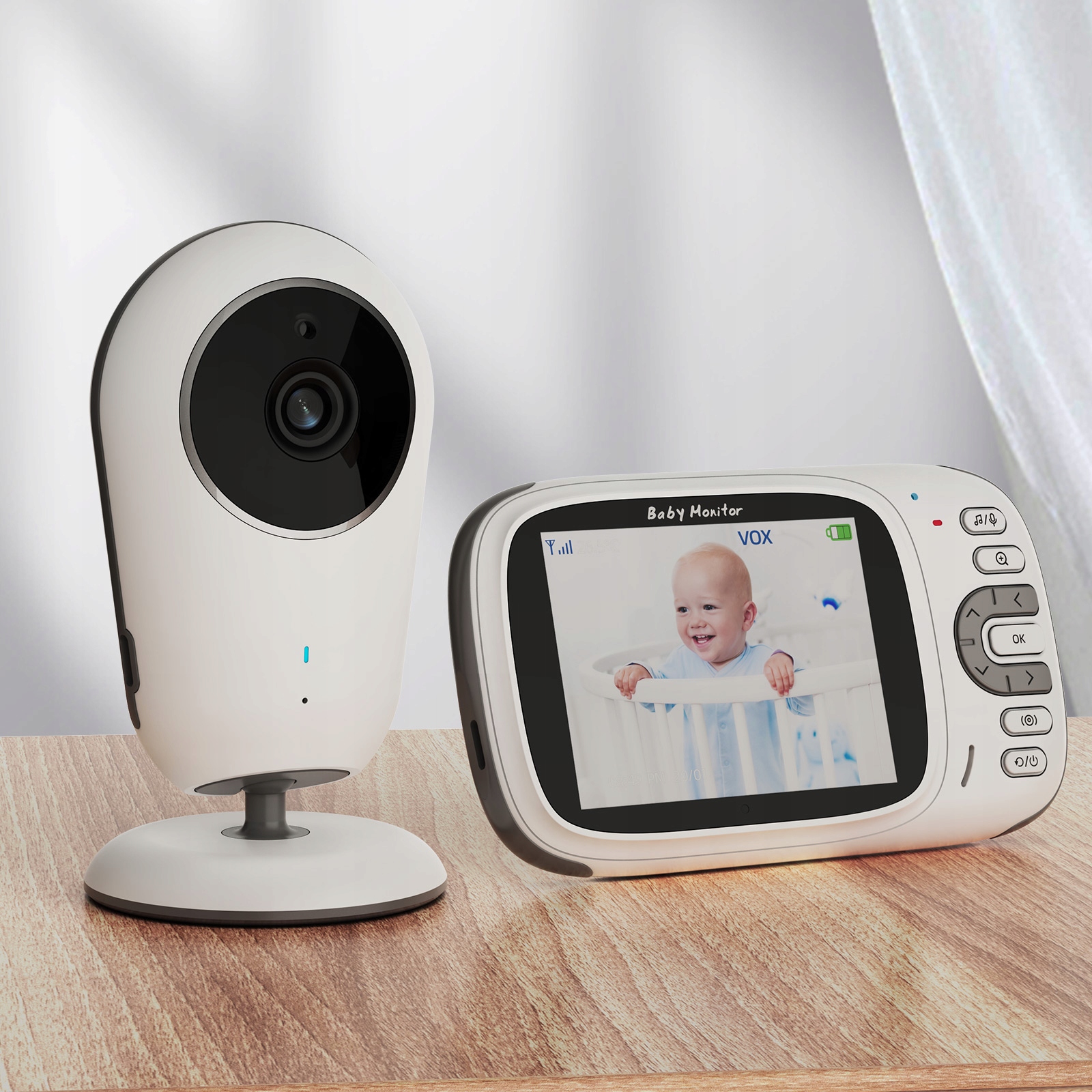 Chůvička S Kamerou 4.3" LCD Naživo A Nočním Režimem