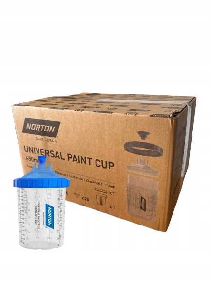 Norton Lakovací Kalíšky Systém Pps Fps Sada 50 Ks 650ml 190µm