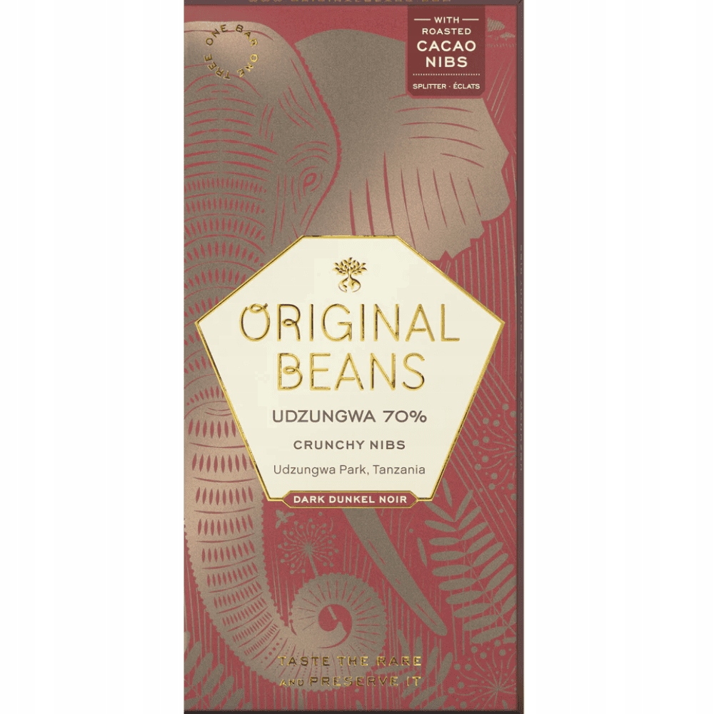 Levně 2x Original Beans tmavá čokoláda Udzungwa 70% 70 g