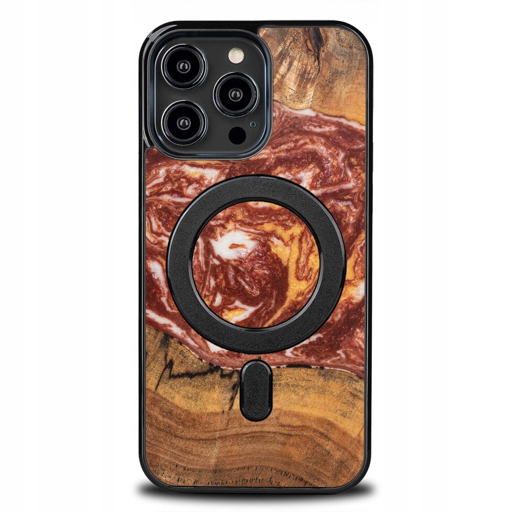 Pouzdro Bewood Unikátní pro iPhone 15 Pro Max Planety Mars s MagSafe