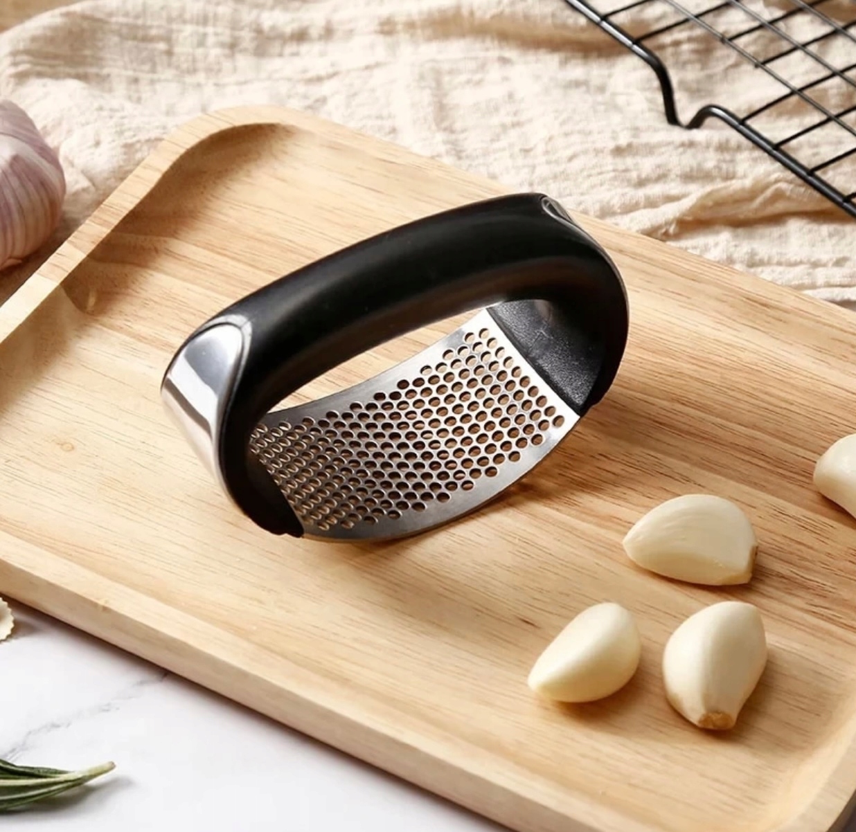 DOBRY WYCISKACZ DO CZOSNKU PRASKA SIEKACZ WYCISKARKA ZGNIATACZ PROFESJONALN Kod producenta B-1665