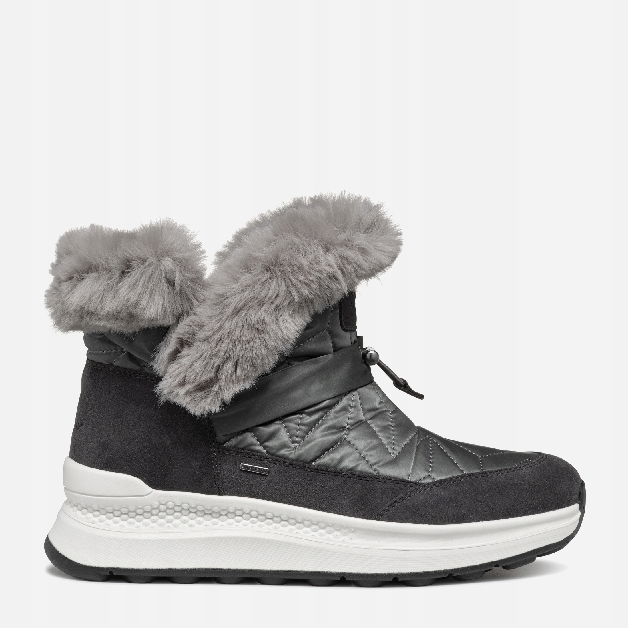 Tmavě šedá dámská kotníková obuv Geox Spherica Actif X2 Abx