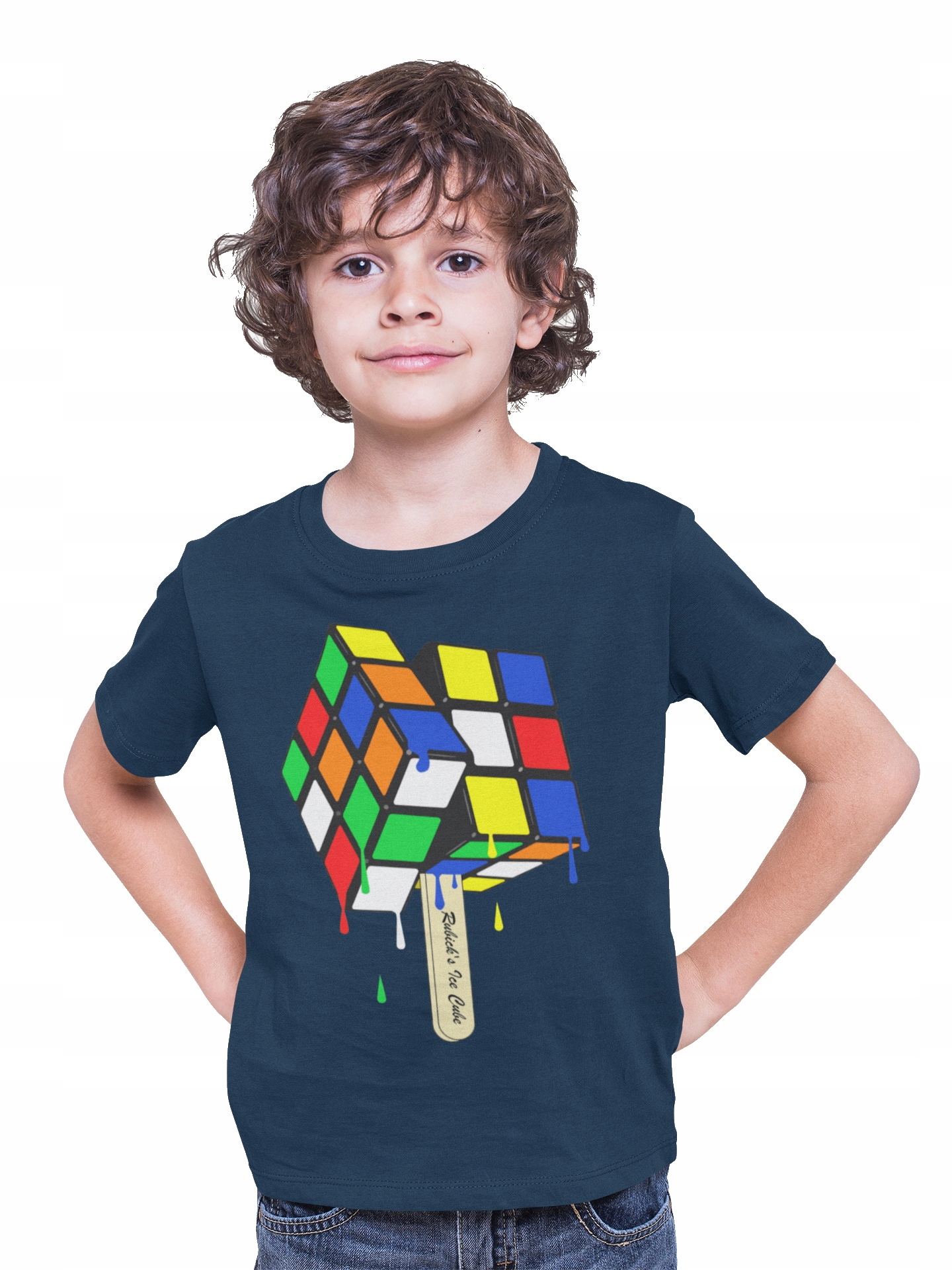 DZIECIĘCA KOSZULKA BAWEŁNIANA KOSTKA RUBIKA