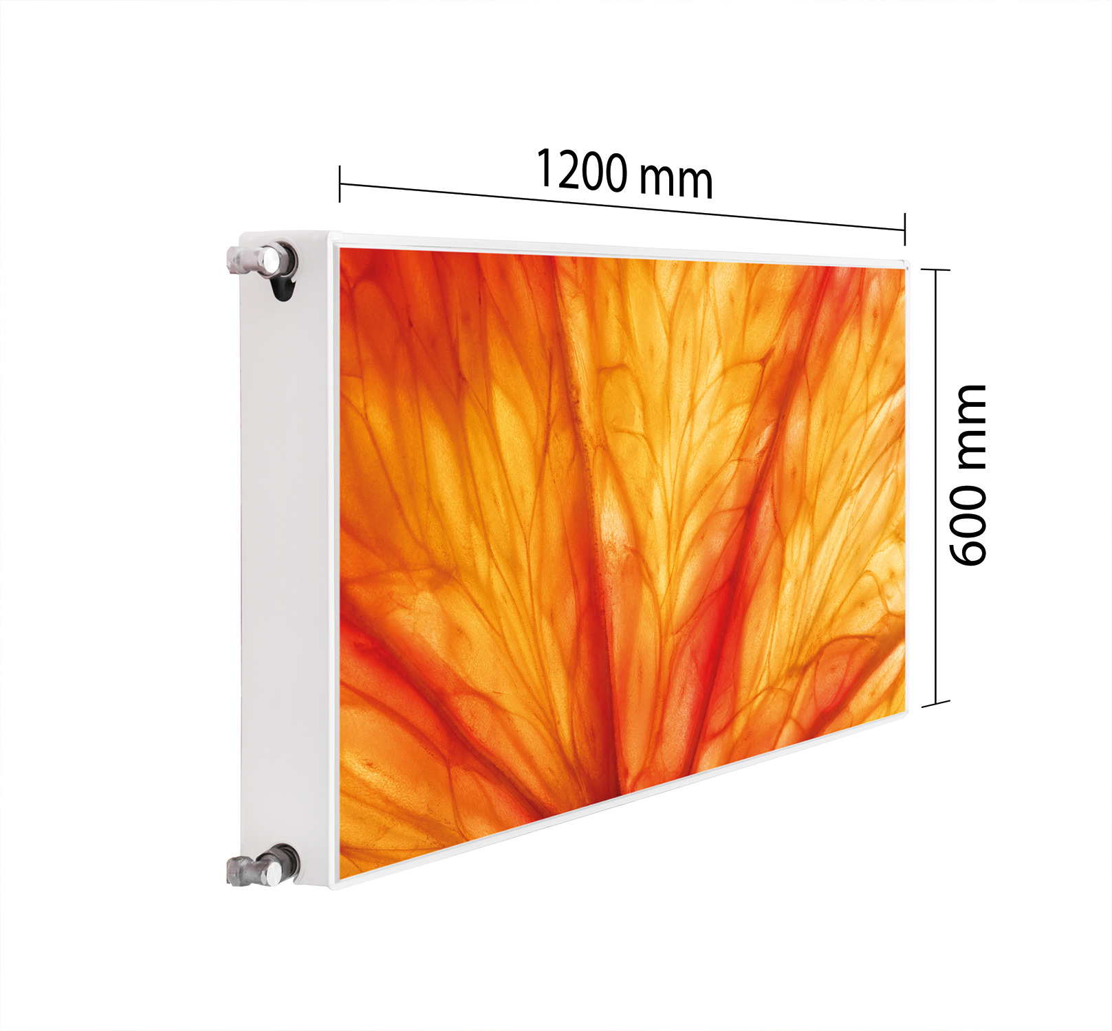Maskovač Kryt Radiátoru 120x60 Listy Podložka Magnet