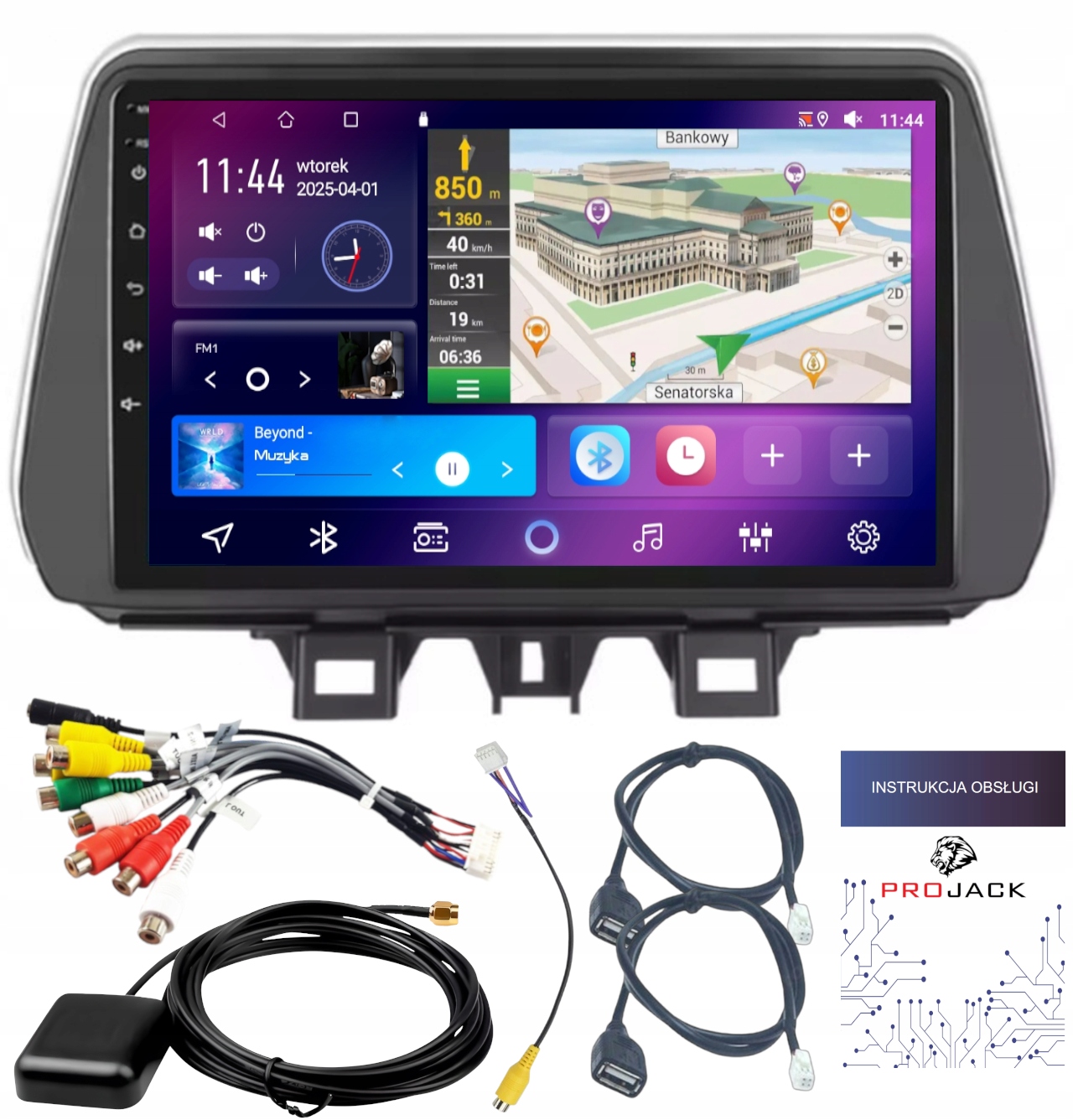 Autorádio Gps Android Hyundai Tucson 2018-2021 Wifi Usb 4GB 64GB