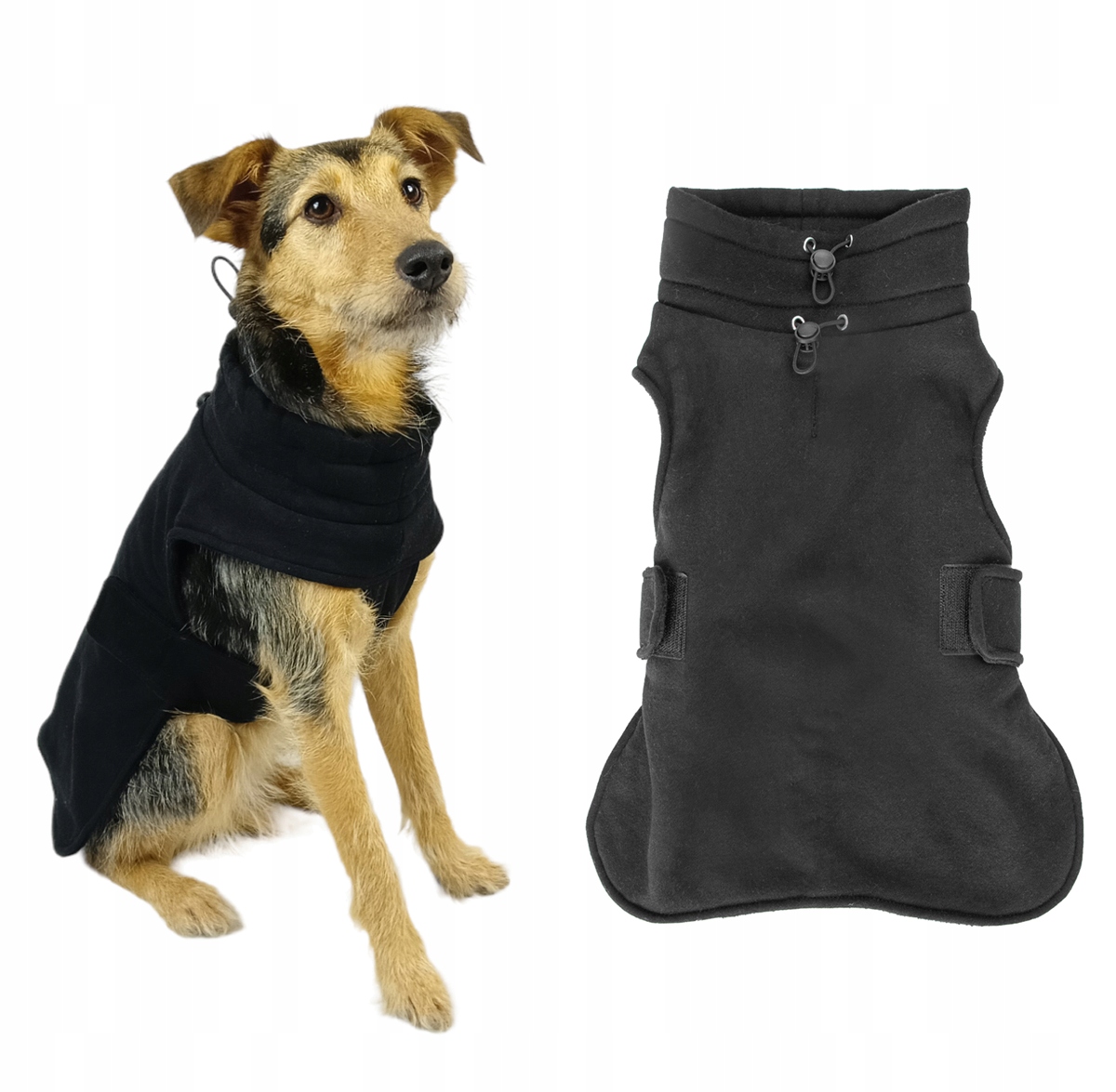 

Ubranie Miękka Bluza Dresowa Na Rzep Psa L 35CM