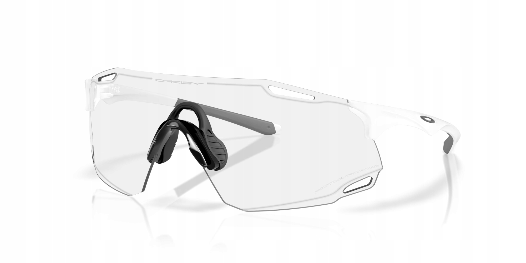 Brýle Oakley Cybr Dyno Matte White, Clear To Black Iridium Photochromic