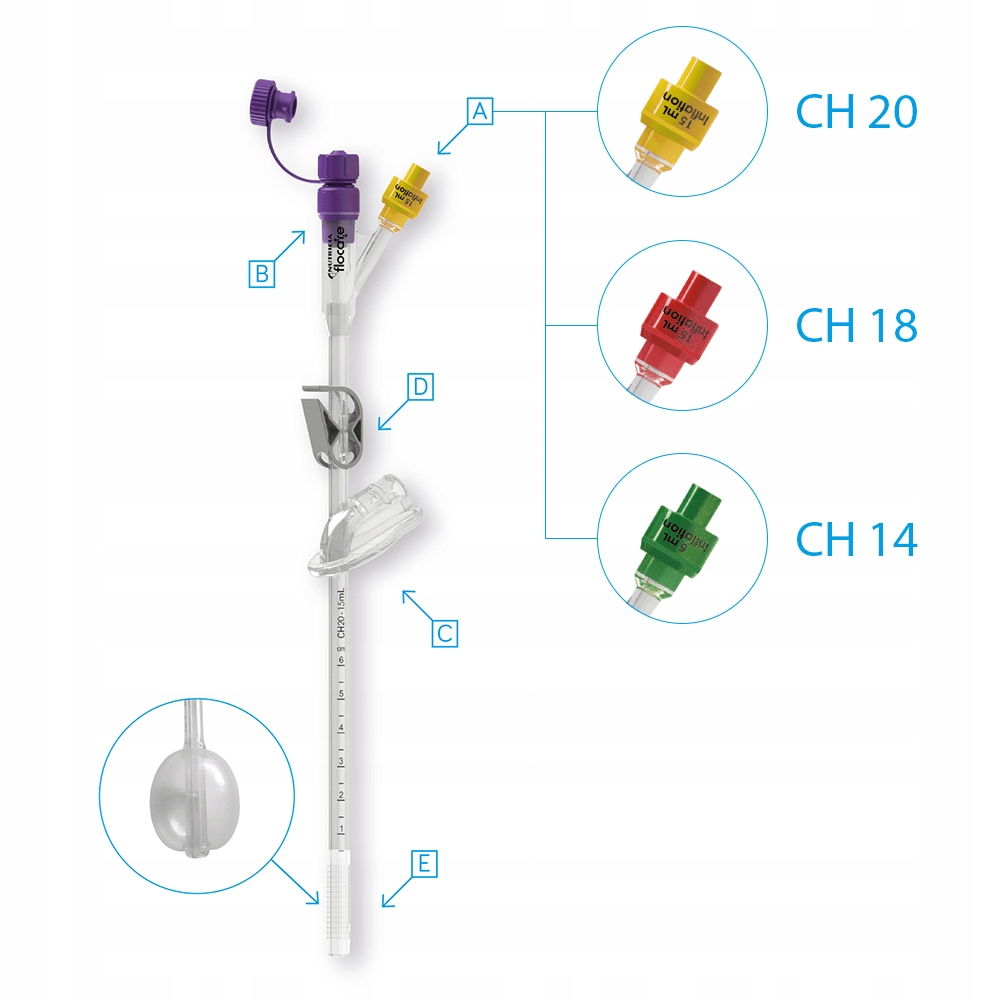 Zgłębnik Flocare G-tube Rozmiar Ch 14