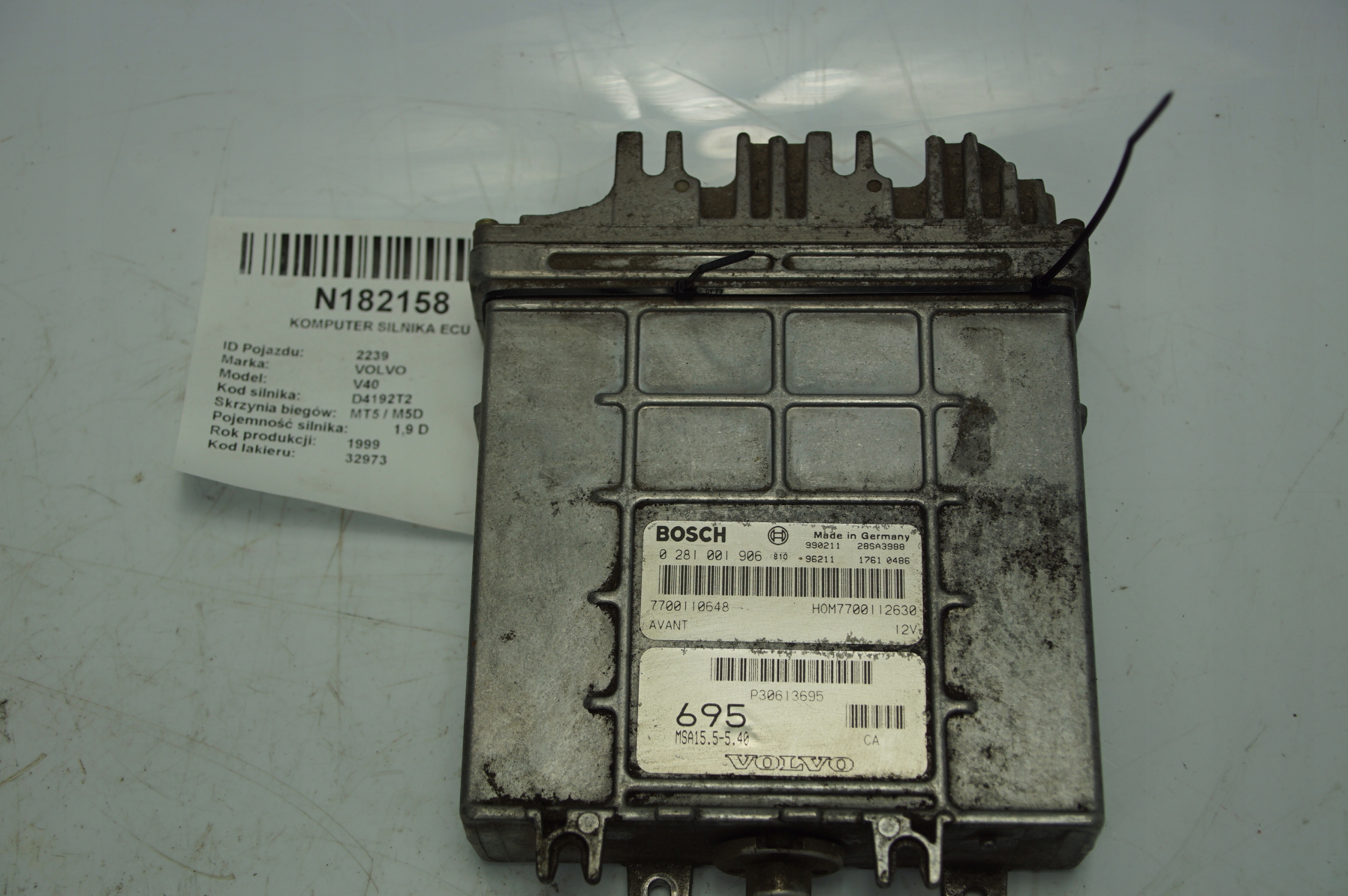 computer Motore ECU 7700110648 VOLVO V40