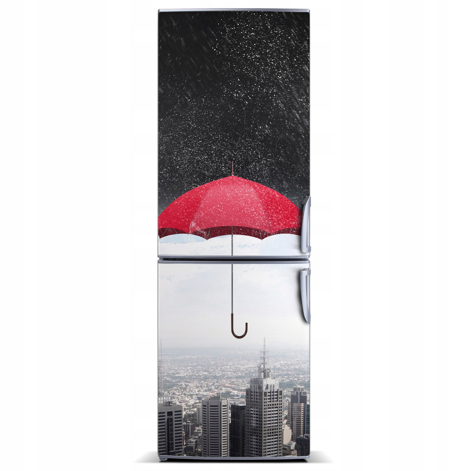 

Tapeta Magnes na lodówkę Parasol nad miastem XL