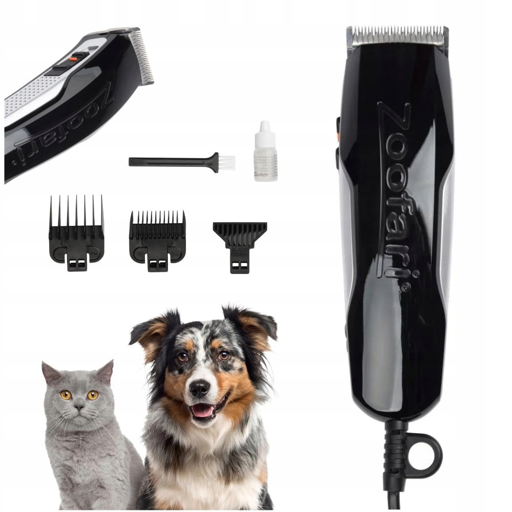 Stříhací Strojek Na Psy Zoofari Drátový 2 Nástavce 3-12 MM