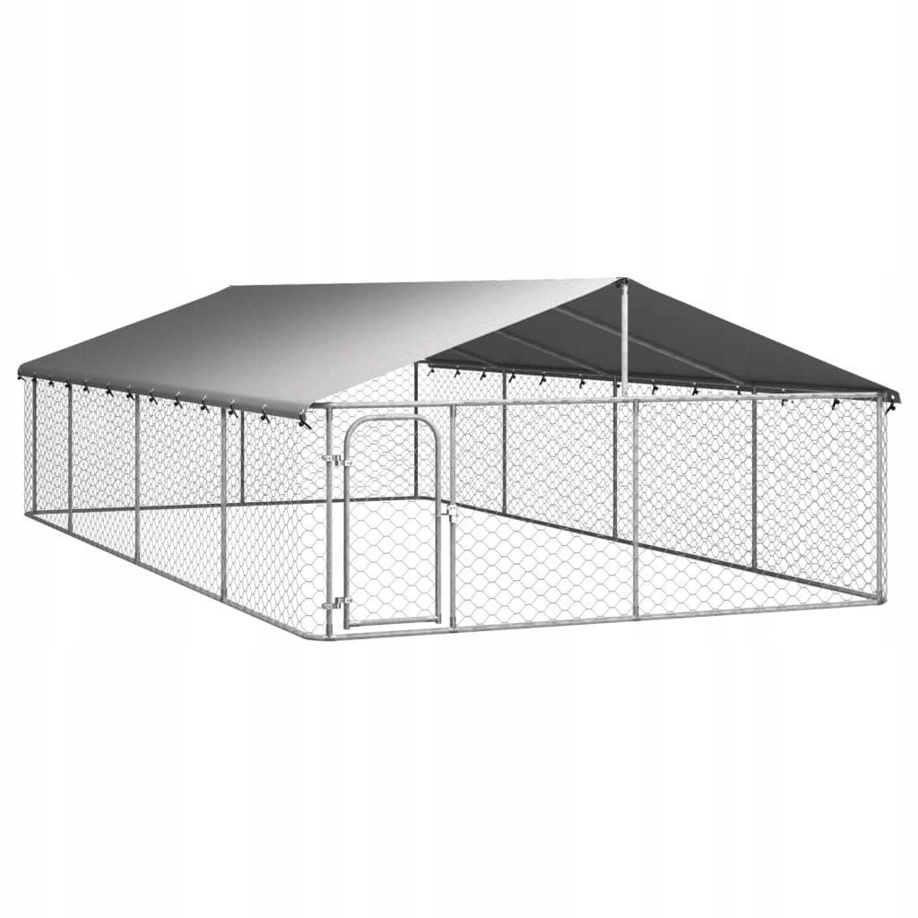 Ohrádka kov VidaXL střední pes 300 x 600 x 150 cm