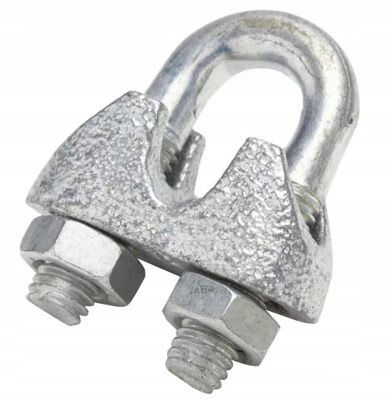 Zacisk liny 12mm ocynkowany kabłąkowy linki linowy do lin ocynk