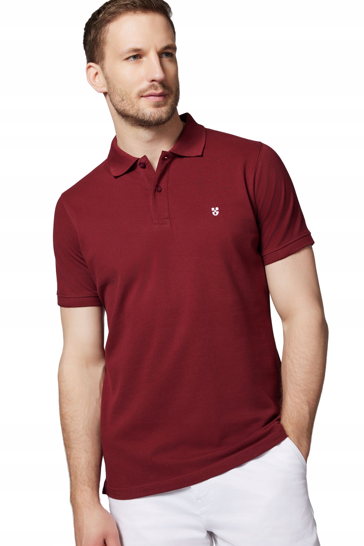 Koszulka Polo z Bawełny Męska Bordowa Próchnik PM3 4XL Marka Próchnik