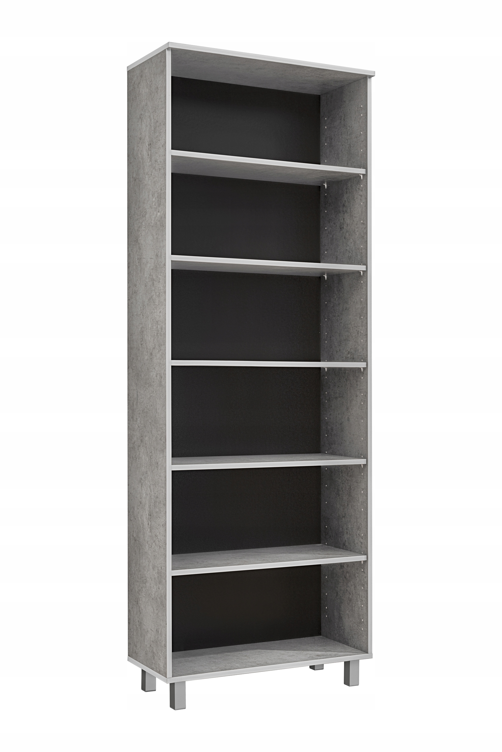 

Regał Otwarty Duży Wysoki Tim Jasny Beton 80cm