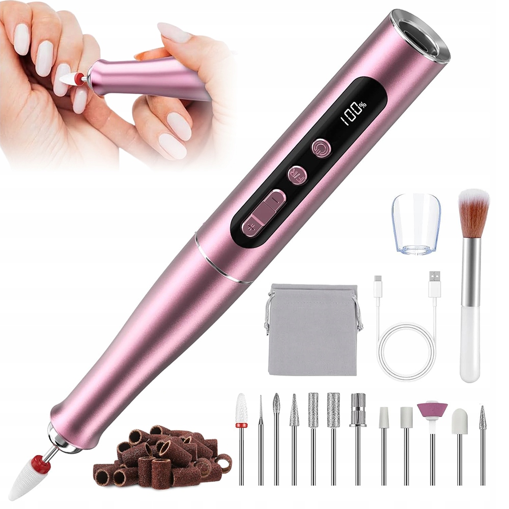 Elektrická Pilník Na Nehty S Regulací Rychlosti 0-35000 Ot/min