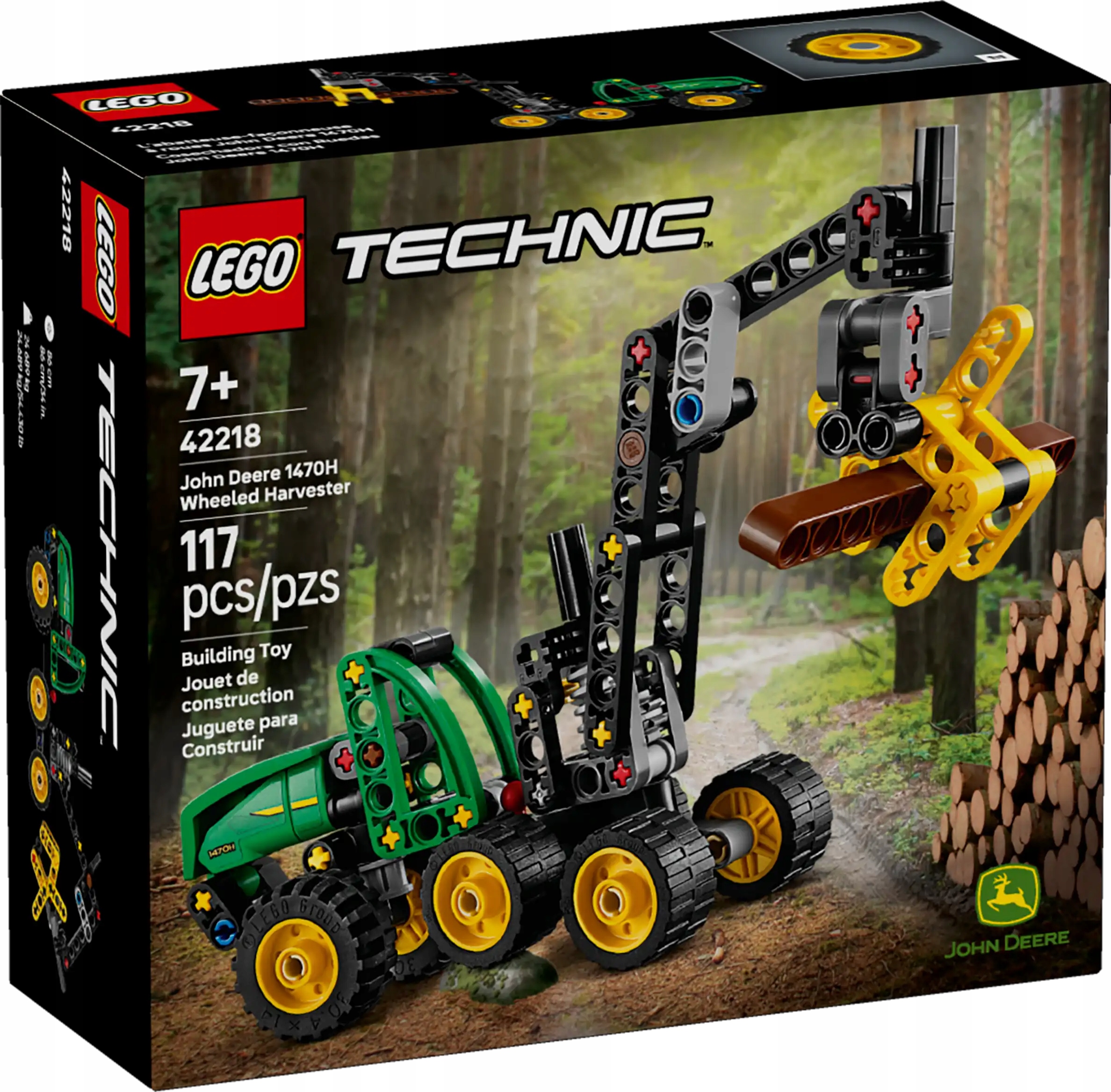 LEGO TECHNIC 42218 HARWESTER KOŁOWY JOHN DEERE 1470H