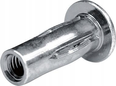 Oceľové nitovacie matice, plocho-okrúhla hlava M6, rozsah upevnenia 0,5-7,1 mm