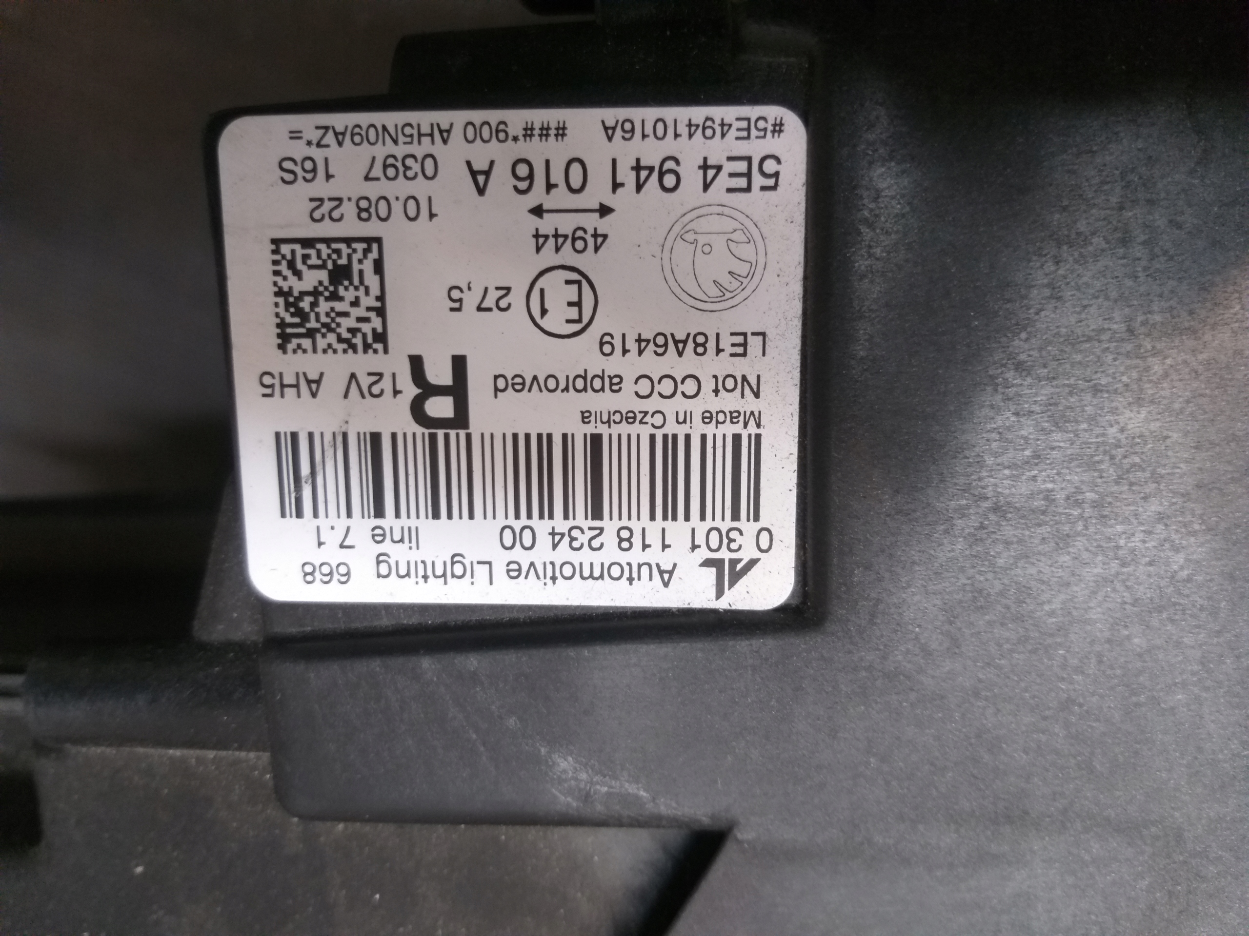 LIGHT FRONT RIGHT SKODA OCTAVIA IV 4 FULL LED