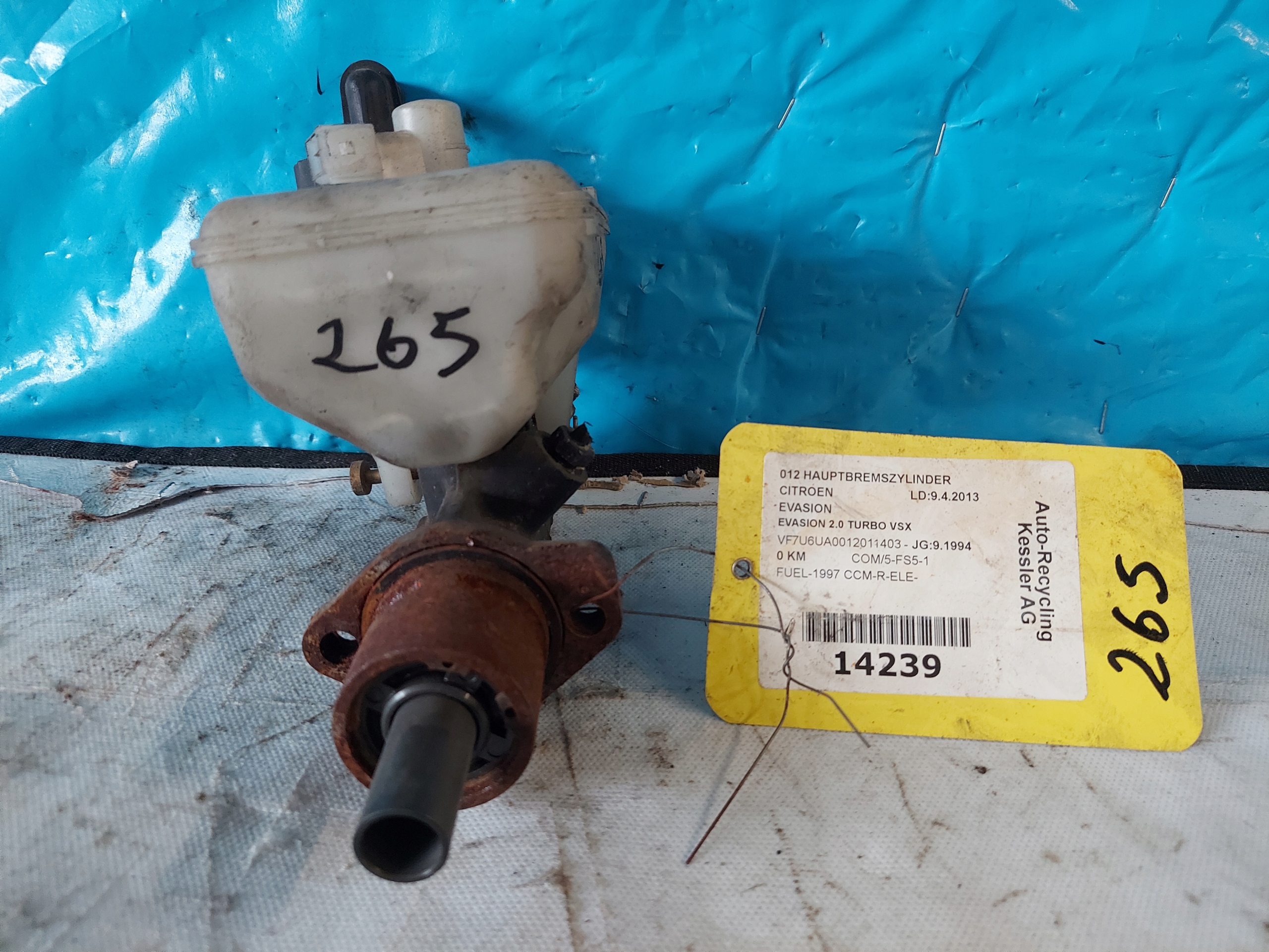 Servo frein CITROEN EVASION 2.0 T VSX BENDIX