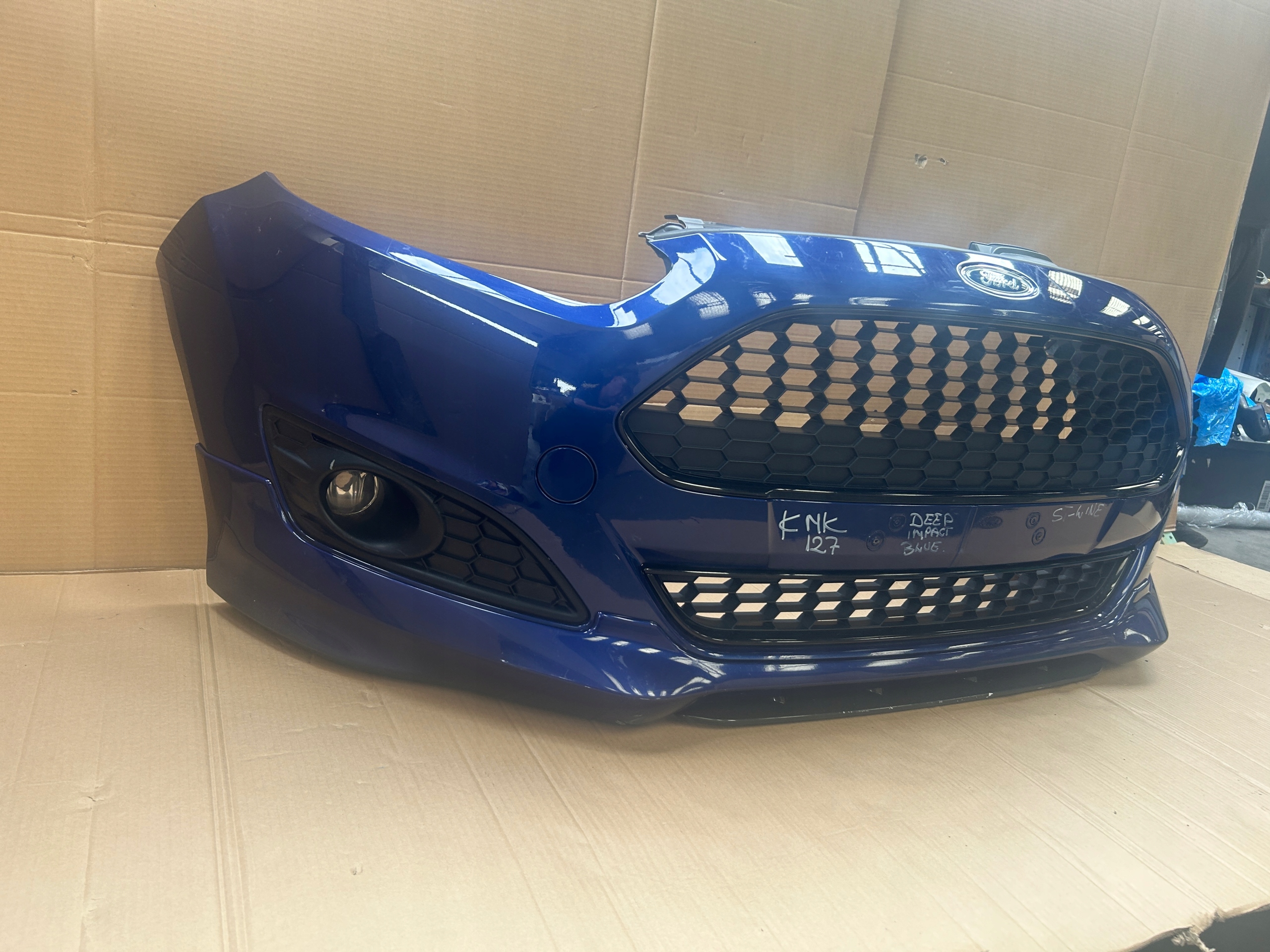 FORD FIESTA MK7 LIFT ST-LINE 2012-2017 bumper front DEEP IMPACT BLUE
