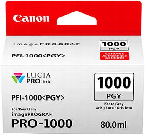 Canon PFI-1000 Pgy, photo šedý