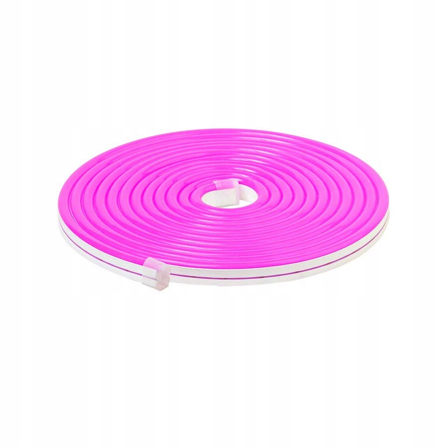 NEON LED Taśma 12V Pasek Napis na ścianę 12V 10W FLEX RÓŻOWY Wodoodporny