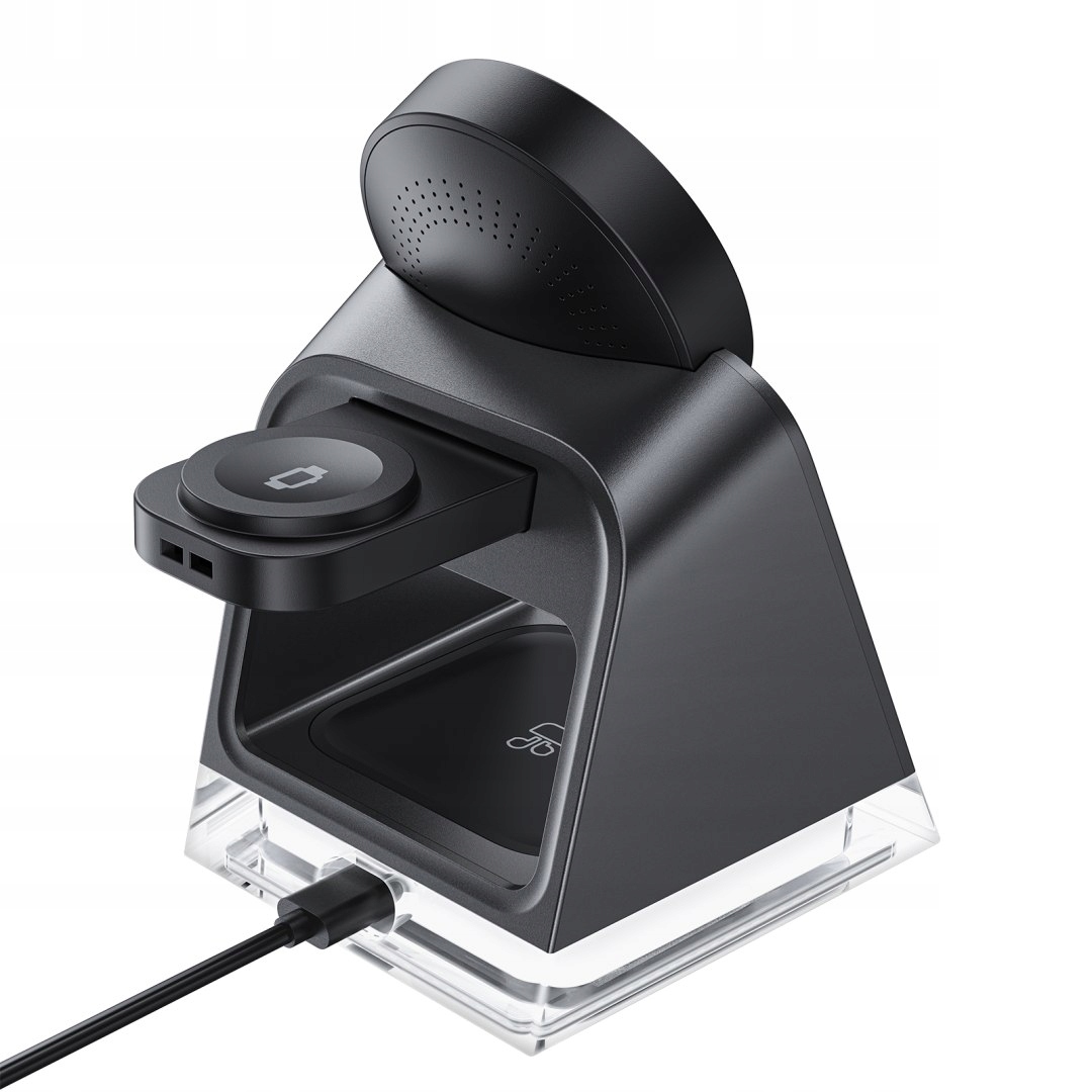 3w1 Ładowarka indukcyjna MagSafe do iPhone 12-15 AirPods Apple Watch USB-C Stan opakowania oryginalne