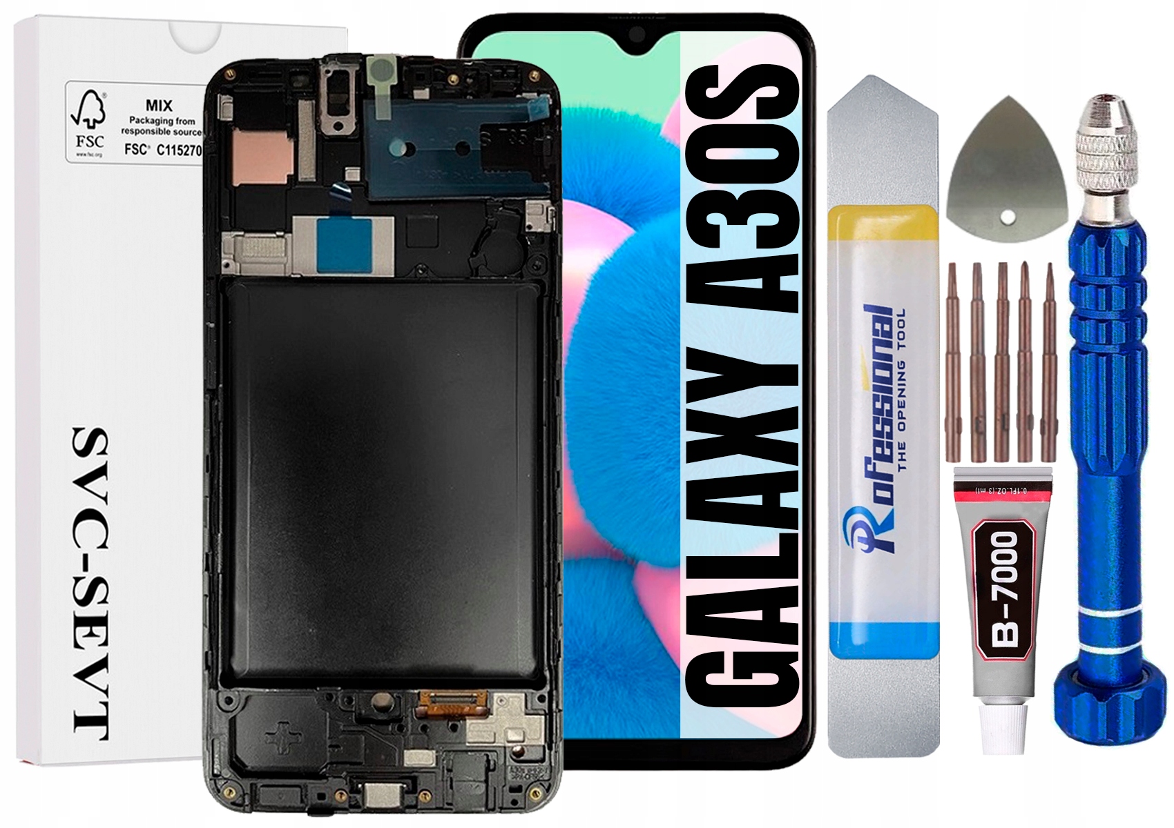 Displej Pro Samsung Galaxy A30S A307 Originál LCD Rámeček