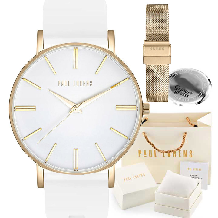 Dámské hodinky Julie Paul Lorens, řemínek náramek z mesh zlata